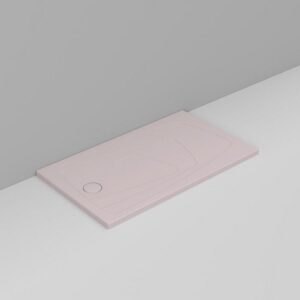 D124865 Piatto Doccia 140X80 Scarico Sx Rosa Oltre  DOLOMITE