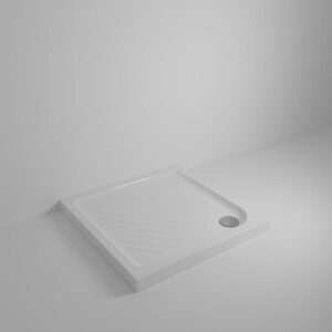 D130801 Piatto Doccia 90X90 Scarico Esterno Bianco Gemma2 DOLOMITE