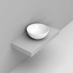 D310601 Lavabo Appoggio Ciotola D44 Bianco Noemi  DOLOMITE