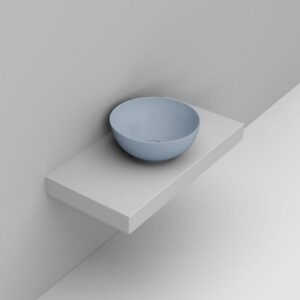 D310671 Lavabo Appoggio Ciotola D44 Azzurro Avio Noemi  DOLOMITE - immagine 1