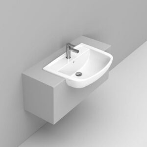 D340101 Lavabo Semincasso 64X46 Bianco Euro  DOLOMITE - immagine 1