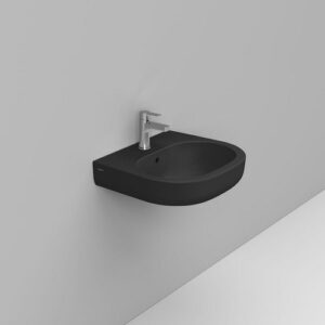 D461381 Lavabo 55X48 Nero Opaco Mirto  DOLOMITE