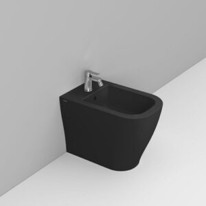 D463581 Bidet Appoggio Filo Parete 36X55 Nero Opaco Mirto  DOLOMITE - immagine 1