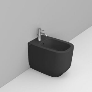 D503581 Bidet Appoggio Filo Parete 36X56 Nero Opaco Alba  DOLOMITE
