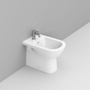 D523501 Bidet Appoggio Filo Parete 36X53 Bianco Gemma2  DOLOMITE