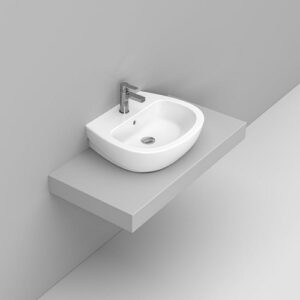 D551501 Lavabo Appoggio 55X46 Bianco Demy  DOLOMITE