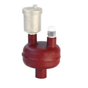 DI012 Disaereatore con membrana raccogli bolle attacco 1/2" doppia uscita 3/8" COMPARATO - immagine 1