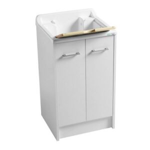 DL5050B Mobile lavanderia con vasca lavatoio 50x50xh86 Domestica BIANCO COLAVENE - immagine 1