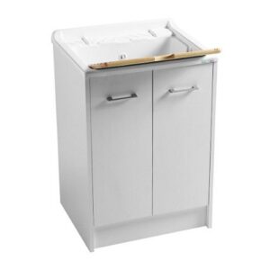 DL6060B Mobile lavanderia con vasca lavatoio 60x60xh86 Domestica BIANCO COLAVENE - immagine 1