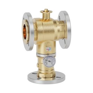 F69393 Corpo valvola a 3 vie per miscelatore elettronico serie 6000 e 6003 con attacchi flangiati DN65 - PN16 CALEFFI
