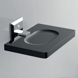 G201-C-AZ Portasapone da parete cromato in plexiglass azzurro GRIP TL BATH - immagine 1