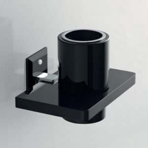 G202-C-RS Portaspazzolini a parete in plexiglass rosa GRIP TL BATH - immagine 1