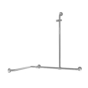 G56JBL04 Sostegno Per Angolo Con Montante Centrale Sinistra Inox Satinato750X750X1264Mm PONTE GIULIO