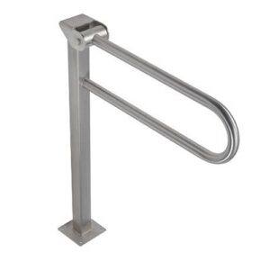 G56JCS16 Impugnatura Ribaltabile Con Colonna A Pavimento Inox Satinato 600Mm PONTE GIULIO - immagine 1