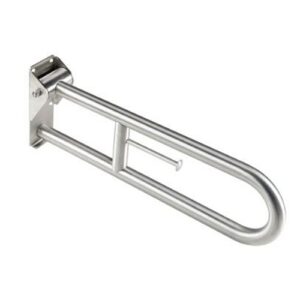 G56JCS29 Impugnatura Ribaltabile Con Porta Rotolo Inox Satinato Mm. 750 PONTE GIULIO - immagine 1