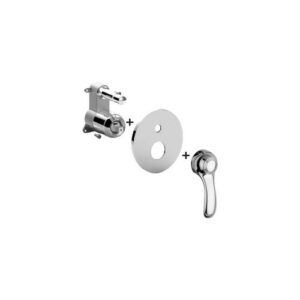 GIBOX015CR Rubinetto miscelatore incasso con deviatore PBOX 015 piastra ABS GIORGIA PAFFONI - immagine 1