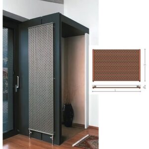 GRV 20- 80 GRATA con tubi radianti orizzontali 20- 80 cm BREM - immagine 1