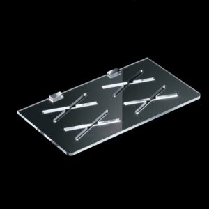 J050-C Mensola portateli in plexiglass cromata JOLY TL BATH - immagine 1