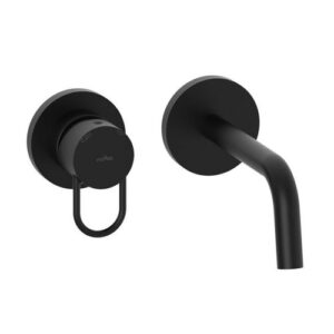 JK106NO70 Rubinetto miscelatore incasso lavabo ottone nero opaco bocca 24,8cm Joker PAFFONI