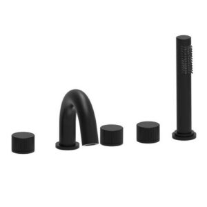 JO044NO Batteria bordo vasca con deviatore nero opaco - Jo PAFFONI - immagine 1