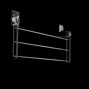 K138-90-NR Stendibiancheria da muro plexiglass nero TL BATH - immagine 1
