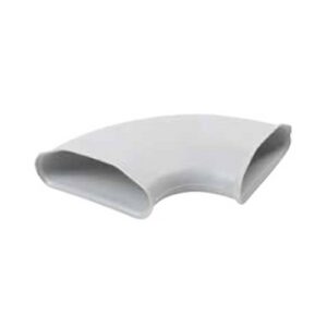 KCORRAHY001 Raccordo 90° orizzontale giunzione sezione ovale 51x138 mm GIACOMINI - immagine 1