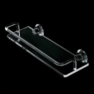 L013-C Mensola 50cm con ringhiera in plexiglass LUCE TL BATH