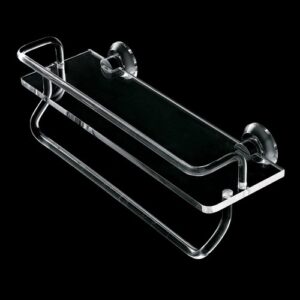 L021-C Mensola con ringhiera e porta salviette cromata LUCE TL BATH - immagine 1