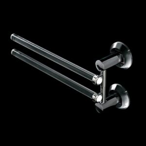 L119-C Porta salviette doppio orientabile in plexiglass LUCE TL BATH