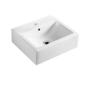 LAC5045 Lavabo in ceramica con foro per rubinetteria 50x45xh10 Cento BIANCO COLAVENE - immagine 1