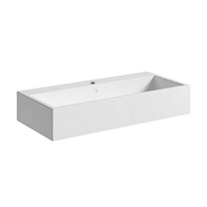 LAL1048FX Lavabo in ceramica con foro per rubinetteria 100x46xH18 monocolore Camaleo VINACCIA LUCIDO COLAVENE