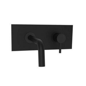 LIG105NO Rubinetto miscelatore incasso lavabo inox nero opaco bocca 17,8cm - Light PAFFONI