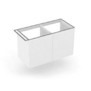 MRS10482NPR Mobile bagno per lavabo con vasca a Sx con portasciugamani 106x48x62 Regolo PINO ROSSO COLAVENE - immagine 1