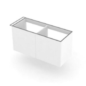 MRS12482NGM Mobile bagno per lavabo vasca a Sx con portasciugamani 126x48xh62 Regolo GRIGIO MATT COLAVENE - immagine 1