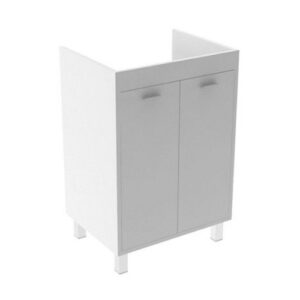 MTP6045BM Mobile bagno a terra 2 ante con piedini 60x45xh86,5 Prisma BIANCO TALCO COLAVENE - immagine 1
