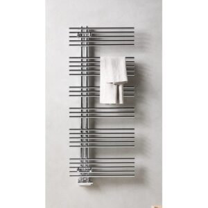 PADX0851CRESP Radiatore scaldasalviette elettrico verticale PAVONE 20 Inox Reflex DX 968X510 CALEIDO - immagine 1