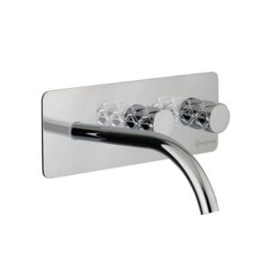 PE168915-D37-SX Miscelatore lavabo a parete con bocca a sinistra ELETTA CHESTER EURORAMA