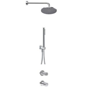 PER55000SLTCR Kit doccia con soffione e braccio EURORAMA