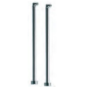 R1062 Coppia colonnette a pavimento per gruppo vasca G3/4"x G3/4" ad eccentrico cm 78 cromo EURORAMA