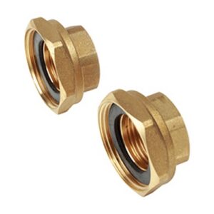 R37KY005 Coppia di bocchettoni con guarnizioni  1”F x calotta 1 1/2”F GIACOMINI - immagine 1