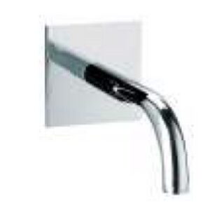 R4514Q Bocca a parete mm 210 con piastra quadrata cromo EURORAMA