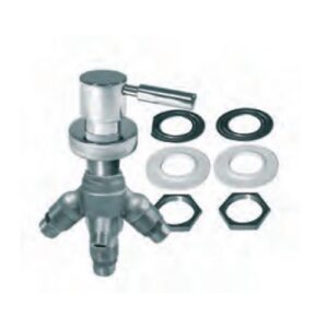 R4723 Deviatore per bordo vasca con kit fissaggio cromo EURORAMA