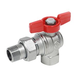 R789X045 Valvola a sfera a squadra, attacchi F-M, passaggio totale GIACOMINI - immagine 1