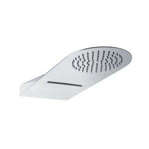 SD2350253CR Soffione Barcellona 2 getti pioggia e cascata acciaio 550x230 mm SPHERA