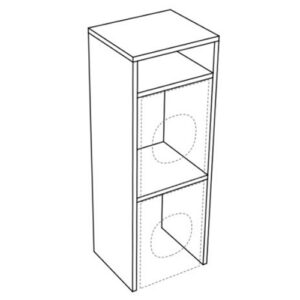 SMART1BM Mobile colonna porta lavatrice e asciugatrice 75x65xh210cm SmartTop BIANCO TALCO COLAVENE