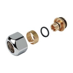 T179MX010 Adattatore cromato tubi plastica o multistrato 16x(16x2,2) GIACOMINI - immagine 1