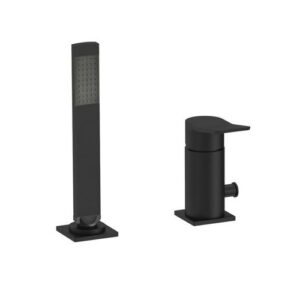 TI041NO Rubinetto miscelatore bordo vasca senza bocca nero opaco - Tilt PAFFONI