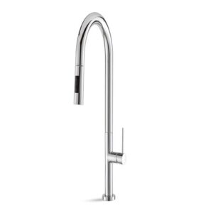 V26040B0010 RUBINETTO MISCELATORE CUCINA CANNA TONDA CON DOCCETTA ESTRAIBILE DOPPIO GETTO CROMO VEMA