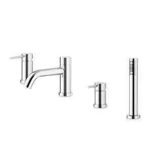 V27150B0010 RUBINETTO MISCELATORE BORDO VASCA COMPLETO MAIRA CROMO VEMA