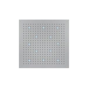 WI0373000030016 Soffione per controsoffitto cromo 1000X1000 RGB 12LED DREAM FLAT CUBE BOSSINI